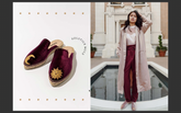 Artisanal Espadrille Mules - Burgundy